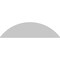 Ekena Millwork Segment Arch 3 Spoke Architectural Grade PVC Pediment, 86"W x 22-1/2"H x 2"P PEDPS086X225SEG03 - alternate 4